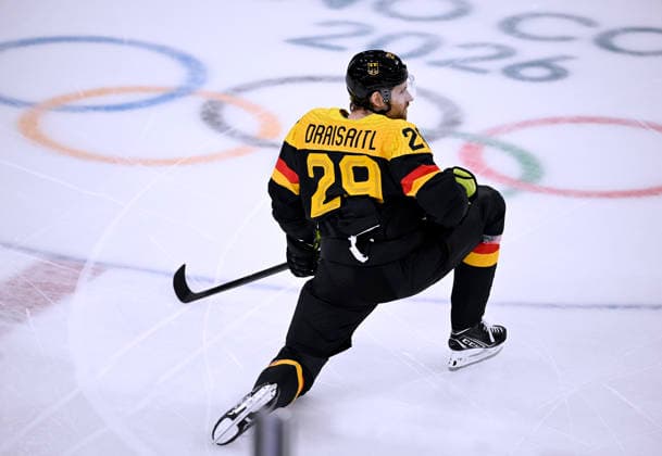 DRAISAITL Leon Team GER Ice Hockey Preliminary Round Match Germany Denmark Olympics Olympic Winter Games 2026 Milan Cortina 06 February 22, 2026 in Italy on February 12, 2026 in Milan Copyright: xx