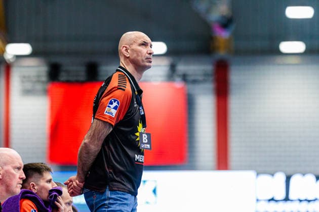 Davor Dominikovic TuS N Luebbecke, Coach GER, TuS N Luebbecke vs TV Grosswallstadt, Handball, 2 Bundesliga, Matchday 19, Season 2025 2026, 13 02 2026 GER, TuS N Luebbecke vs TV Grosswallstadt, Handball, 2 Bundesliga, Matchday 19, Season 2025 2026, 13 02 2026 Luebbecke Copyright: xEibner-Pressefoto JanxRollingerx EP_JSK