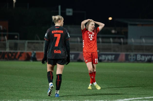 13.02.26, Women, Football, Google Pixel Frauen Bundesliga, Season 2025 2026, Bayer 04 Leverkusen - 1.FC Köln, Matchday 18 Pauline Bremer ( 11 - 1. FC Köln) frustrated after the derby defeat Leverkusen Ulrich-Haberland-Stadion NRW Deutschland