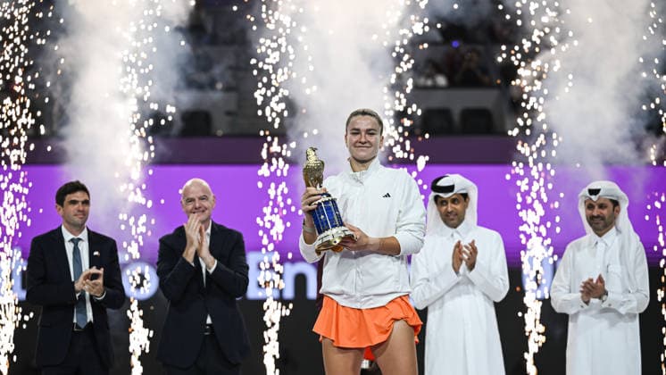 Qatar TotalEnergies Open 2026 Final, victory ceremony, winner Karolina Muchova CZE Karolina Muchova CZE