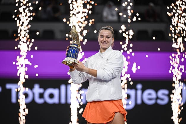 Qatar TotalEnergies Open 2026 Final, victory ceremony, winner Karolina Muchova CZE Karolina Muchova CZE