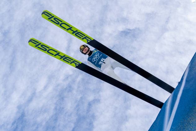 OLYMPICS - Winter Olympic Games, Olympische Spiele, Olympia, OS Milano Cortina 2026 PREDAZZO,ITALY,15.FEB.26 - OLYMPICS, NORDIC SKIING, NORDIC COMBINED, Ski jumping, Skispringen, Ski, nordisch - Winter Olympic Games Milano Cortina 2026, large hill, training. Image shows Jens Luraas Oftebro (NOR). GEPAxpictures xOliverxLerch