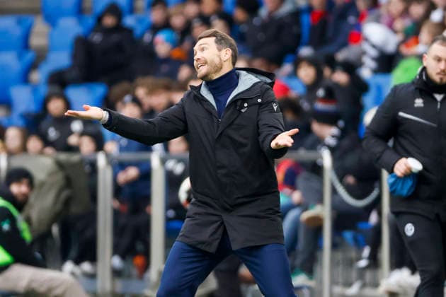 Stephan Lichtsteiner FC Basel, Coach , Switzerland, Football, Super League, 25 Matchday, 2025 2026, FC Basel vs FC Lugano, 15 02 2026, Basel Sankt Jakob Park Switzerland Copyright: xGrantxHubbsx