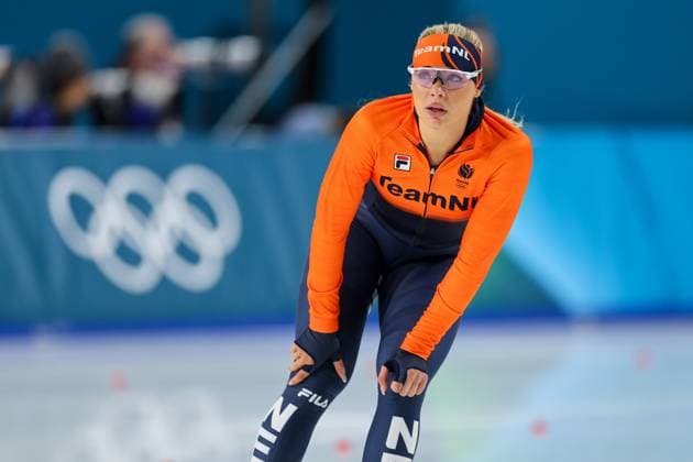 Jutta Leerdam NED on 15 02 2026 in the womens 500m speed skating at the Olympic Winter Games Milan Milano Cortina in Milan, Italy Milan Milano Speed Skating Stadium Lombardy Italy