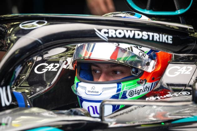 Andrea Kimi Antonelli ITA, Mercedes AMG Petronas F1 Team, 12 BHR, Formula 1 World Championship, Formula 1 testing, Bahrain international Circuit, 13 02 2026 BHR, Formula 1 World Championship, Formula 1 testing, Bahrain international Circuit, 13 02 2026 Copyright: xEibner-Pressefoto ThomasxFuesslerx EP_TFR