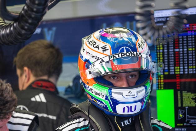 Andrea Kimi Antonelli ITA, Mercedes AMG Petronas F1 Team, 12 BHR, Formula 1 World Championship, Formula 1 testing, Bahrain international Circuit, 13 02 2026 BHR, Formula 1 World Championship, Formula 1 testing, Bahrain international Circuit, 13 02 2026 Copyright: xEibner-Pressefoto ThomasxFuesslerx EP_TFR