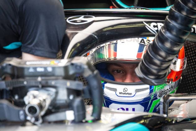 Andrea Kimi Antonelli ITA, Mercedes AMG Petronas F1 Team, 12 BHR, Formula 1 World Championship, Formula 1 testing, Bahrain international Circuit, 13 02 2026 BHR, Formula 1 World Championship, Formula 1 testing, Bahrain international Circuit, 13 02 2026 Copyright: xEibner-Pressefoto ThomasxFuesslerx EP_TFR
