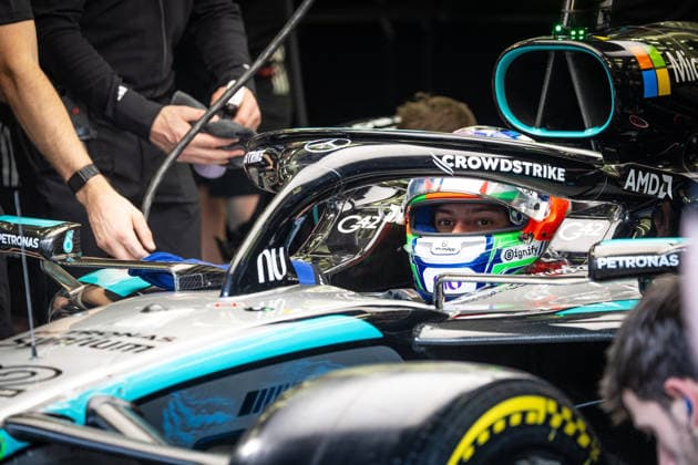 Andrea Kimi Antonelli ITA, Mercedes AMG Petronas F1 Team, 12 BHR, Formula 1 World Championship, Formula 1 testing, Bahrain international Circuit, 13 02 2026 BHR, Formula 1 World Championship, Formula 1 testing, Bahrain international Circuit, 13 02 2026 Copyright: xEibner-Pressefoto ThomasxFuesslerx EP_TFR