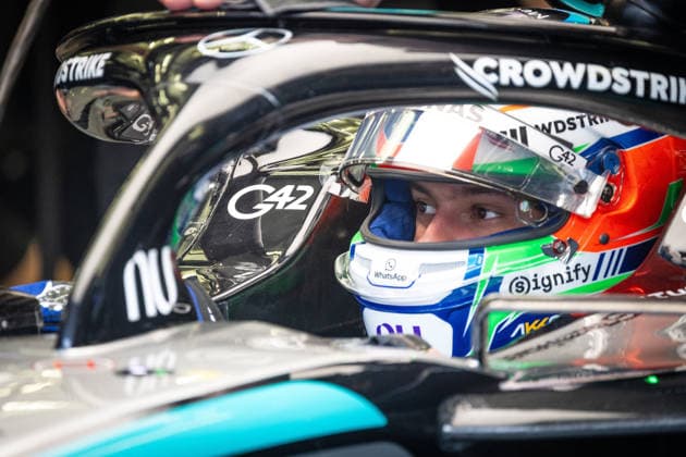 Andrea Kimi Antonelli ITA, Mercedes AMG Petronas F1 Team, 12 BHR, Formula 1 World Championship, Formula 1 testing, Bahrain international Circuit, 13 02 2026 BHR, Formula 1 World Championship, Formula 1 testing, Bahrain international Circuit, 13 02 2026 Copyright: xEibner-Pressefoto ThomasxFuesslerx EP_TFR
