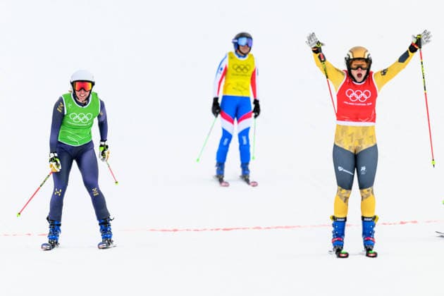260220 Sandra Näslund of Sweden and Daniela Maier of Germany compete in women s freestyle skiing ski cross final during day 14 of the 2026 Winter Olympics on February 20, 2026 in Livigno Photo Vegard Grott BILDBYRAN kod VG VG0888 bbeng olympic games olympics winter olympics os ol olympiska spel vinter os olympiske leker milano cortina 2026 milan cortina 2026 milano cortina 2026 olympic games milano cortina 2026 winter olympic games milano cortina os milano cortina ol vinter ol ski cross freestyle skiing skicross dam final sweden sverige  Copyright: VEGARDxGRoTT BB260220VG067