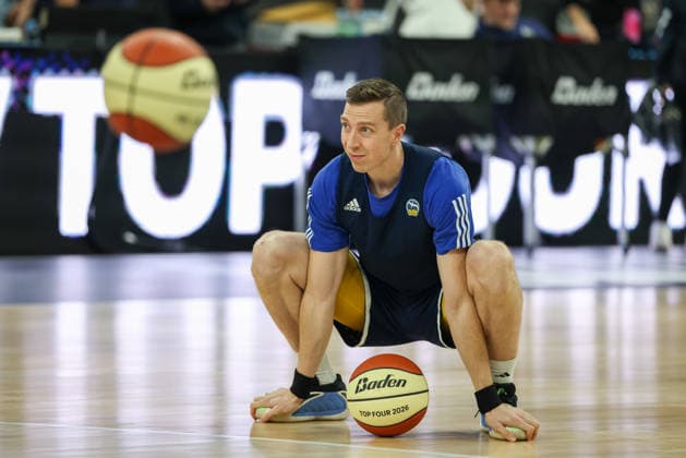 Justin Bean Alba Berlin, 34 , GER, Alba Berlin, Training, Basketball, BBL Pokal, BMW TOP FOUR, Season 2025 2026, 20 02 2026, GER, Alba Berlin, Training, Basketball, BBL Pokal, BMW TOP FOUR, Season 2025 2026, 20 02 2026 Muenchen Copyright: xEibner-Pressefoto JennixMaulx EP_JML