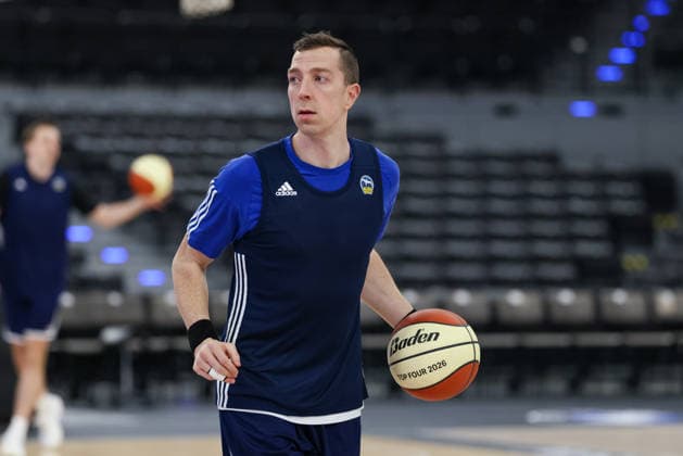 Justin Bean Alba Berlin, 34 , GER, Alba Berlin, Training, Basketball, BBL Pokal, BMW TOP FOUR, Season 2025 2026, 20 02 2026, GER, Alba Berlin, Training, Basketball, BBL Pokal, BMW TOP FOUR, Season 2025 2026, 20 02 2026 Muenchen Copyright: xEibner-Pressefoto JennixMaulx EP_JML