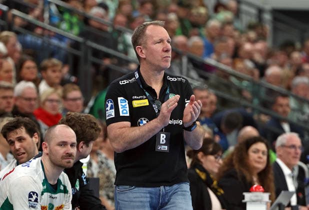 20 02 2026, xovx, Handball Daikin Handball Bundesliga, HSG Wetzlar SC DHfK Leipzig Coach Frank Carstens SC DHfK Leipzig Wetzlar Buderus Arena Hessen Germany EN