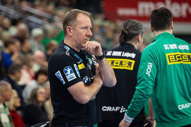 20 02 2026, xovx, Handball Daikin Handball Bundesliga, HSG Wetzlar SC DHfK Leipzig Coach Frank Carstens SC DHfK Leipzig Wetzlar Buderus Arena Hessen Germany EN