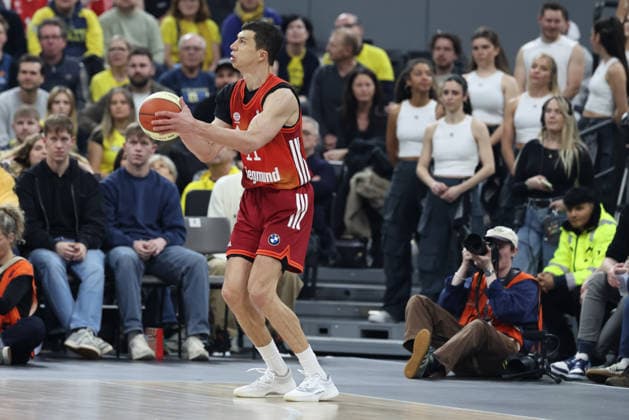 Vladimir Lucic FC Bayern Basketball, 11 with ball, GER, FC Bayern Basketball vs BMA365 Bamberg Baskets, Basketball, BBL Cup, BMW TOP FOUR, Semi-final, 2025 2026 season, 21 02 2026, GER, FC Bayern Basketball vs BMA365 Bamberg Baskets, Basketball, BBL Cup, BMW TOP FOUR, Semi-final, 2025 2026 season, 21 02 2026 Munich Copyright: xEibner-Pressefoto JennixMaulx EP_JML