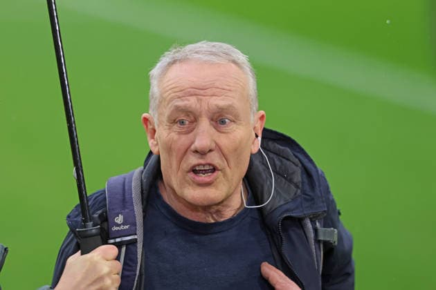 TV Expert, Christian Streich, Portraet, Portrait, Football 1 BL FC Bayern Munich Eintracht Frankfurt 21 02 2026 Allianz Arena PHOTO Mladen Lackovic LakoPress