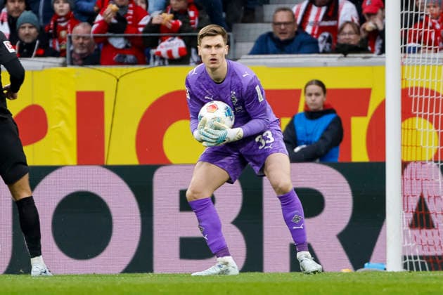 Moritz Nicolas Borussia Mönchengladbach, 33 , Germany, Soccer, 1 Bundesliga, Matchday 23, 2025 2026, SC Freiburg vs Borussia Mönchengladbach, 22 02 2026, Freiburg im Breisgau Europa Park Stadium Germany Copyright: xGrantxHubbsx