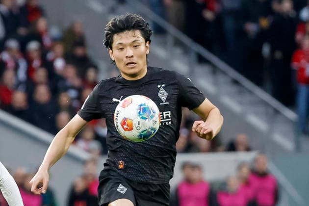 Shuto Machino Borussia Mönchengladbach, 18 on the ball , Germany, Soccer, 1 Bundesliga, Matchday 23, 2025 2026, SC Freiburg vs Borussia Mönchengladbach, 22 02 2026, Freiburg im Breisgau Europa Park Stadion Germany Copyright: xGrantxHubbsx
