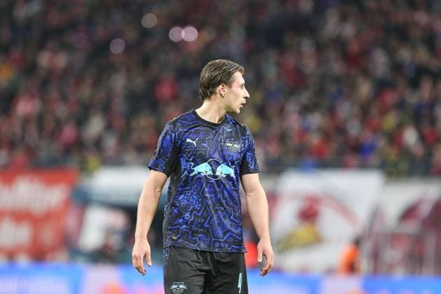 Leipzig, Saxony, Germany, 21 02 2026 Red Bull Arena 23 Matchday, Season 2025 26, 1 Soccer Bundesliga RB Leipzig Borussia Dortmund Willi Orbán 4, RBL Copyright: xdtsxNachrichtenagenturx dts_108012
