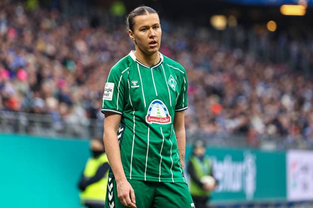 Germany Soccer, Google Pixel Womens Bundesliga 2025 26, 19 Matchday SV Werder Bremen vs Hamburger SV Volksparkstadion Hamburg Larissa Mühlhaus SV Werder Bremen, 7 Facial expression, facial expression, emotion Copyright: xSümeyyexAkcöltekinx