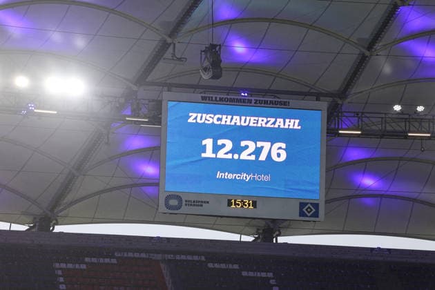 Germany Soccer, Google Pixel Womens Bundesliga 2025 26, 19 Matchday SV Werder Bremen vs Hamburger SV Volksparkstadion Hamburg Spectator number, Google Pixel Womens Bundesliga, Sports venue, Long shot, inside interior view Copyright: xSümeyyexAkcöltekinx