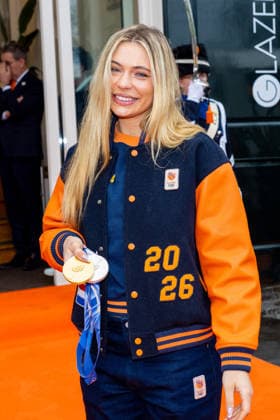 Honoring winners of the Milan 2026 Winter Olympics. The Hague, the Netherlands. 24 Feb 2026 Jutta Leerdam at a tribute to the Olympic medalists and their coaches in the Glass Hall in The Hague. The Hague The Netherlands  Copyright: xMischaxSchoemakerx