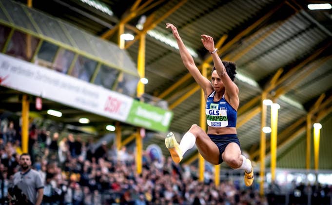 German Indoor Athletics Championships Dortmund, 01 03 2026 On the way to 17 German championship titles in the womens long jump Malaika Mihambo LG Kurpfalz German Indoor Athletics Championships on 01 03 2026 in the Helmut Körnig Hall Dortmund North Rhine-Westphalia Copyright: xBEAUTIFULxSPORTS R.xSchmittx