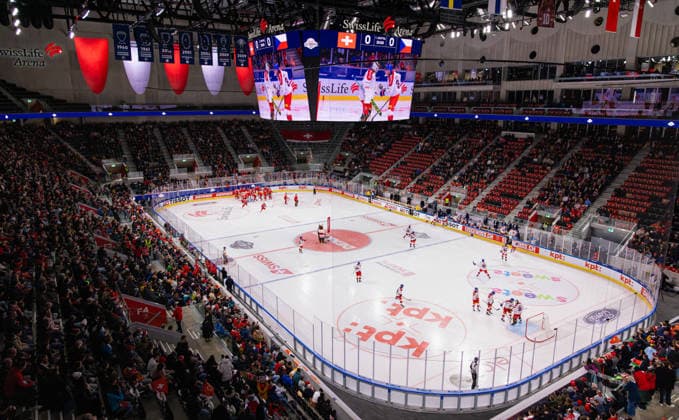 Ice Hockey, Swiss Ice Hockey Games, Switzerland Czech Republic Zurich, Switzerland, 13th Dec 2025 View into the Swiss Life Arena immediately before the international match between Switzerland and the Czech Republic on the occasion of the Swiss Ice Hockey Games Photo by Jonas Philippe dieBildmanufaktur