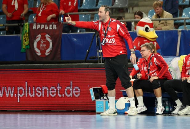 01 03 2026, Germany, Bietigheim Handball SG BBM Bietigheim vs HSG Nordhorn Lingen, Coach Iker Romero BBM
