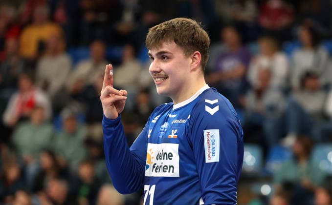 01 03 2026, Germany, Bietigheim Handball SG BBM Bietigheim vs HSG Nordhorn Lingen, Luca Tschentscher Nordhorn