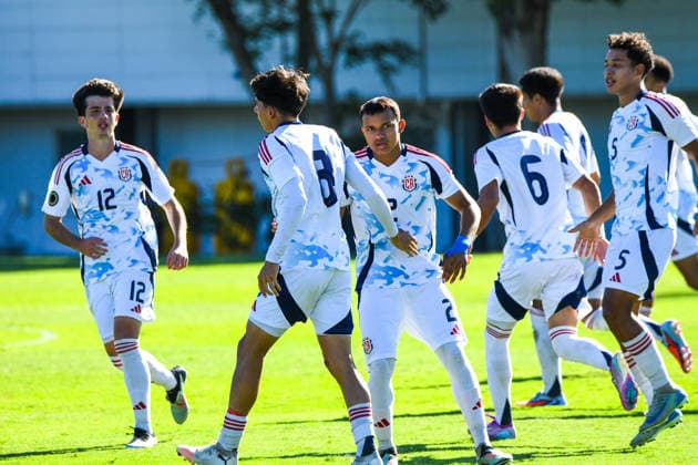 Costa Rica national team, Nationalteam against Bermuda National team. 2026 Concacaf Under - 20 Qualifiers Costa Rica national team players celebrate the goal scored by Adriel Perez (8) during the match between the U-20 National Teams of Costa Rica and Bermuda, played on 02.03.26 at at the FCRF-Plycem Sports Complex in Alajuela, Costa Rica as part of the 2026 Concacaf Under - 20 Qualifiers. Photo Jose Campos PMEimages. Alajuela Alajuela Costa Rica Copyright: xJosexCamposx xPMEimagesx