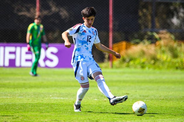 Costa Rica national team, Nationalteam against Bermuda National team. 2026 Concacaf Under - 20 Qualifiers Costa Rica National team defender Dan Granados (12) in action during the match between the U-20 National Teams of Costa Rica and Bermuda, played on 02.03.26 at at the FCRF-Plycem Sports Complex in Alajuela, Costa Rica as part of the 2026 Concacaf Under - 20 Qualifiers. Photo Jose Campos PMEimages. Alajuela Alajuela Costa Rica Copyright: xJosexCamposx xPMEimagesx