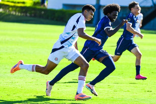 Costa Rica national team, Nationalteam against Bermuda National team. 2026 Concacaf Under - 20 Qualifiers Costa Rica National team midfielder Dax Palmer (10) in action during the match between the U-20 National Teams of Costa Rica and Bermuda, played on 02.03.26 at at the FCRF-Plycem Sports Complex in Alajuela, Costa Rica as part of the 2026 Concacaf Under - 20 Qualifiers. Photo Jose Campos PMEimages. Alajuela Alajuela Costa Rica Copyright: xJosexCamposx xPMEimagesx