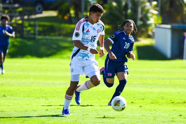Costa Rica national team, Nationalteam against Bermuda National team. 2026 Concacaf Under - 20 Qualifiers Costa Rica National team forward Isaac Badilla (16) in action during the match between the U-20 National Teams of Costa Rica and Bermuda, played on 02.03.26 at at the FCRF-Plycem Sports Complex in Alajuela, Costa Rica as part of the 2026 Concacaf Under - 20 Qualifiers. Photo Jose Campos PMEimages. Alajuela Alajuela Costa Rica Copyright: xJosexCamposx xPMEimagesx