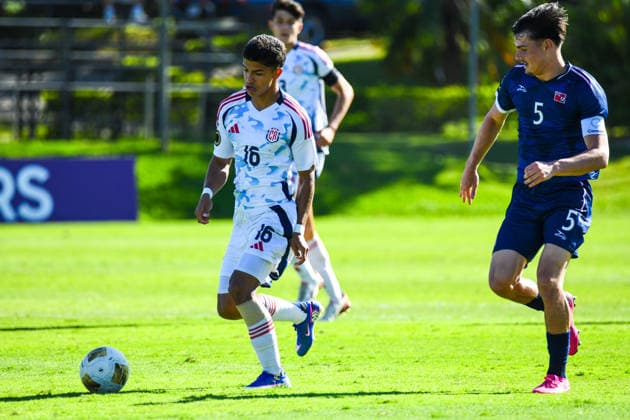 Costa Rica national team, Nationalteam against Bermuda National team. 2026 Concacaf Under - 20 Qualifiers Costa Rica National team forward Isaac Badilla (16) in action during the match between the U-20 National Teams of Costa Rica and Bermuda, played on 02.03.26 at at the FCRF-Plycem Sports Complex in Alajuela, Costa Rica as part of the 2026 Concacaf Under - 20 Qualifiers. Photo Jose Campos PMEimages. Alajuela Alajuela Costa Rica Copyright: xJosexCamposx xPMEimagesx