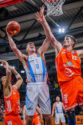 1 Basketball Bundesliga, easyCredit BBL, Season 2025 2026, Men, Main Round, 22 Matchday, 06 03 2026, RASTA Vechta Science City Jena Joe Wieskamp 10 Science City Jena at Korbleger Vechta RASTA Dome Niedersachsen Germany