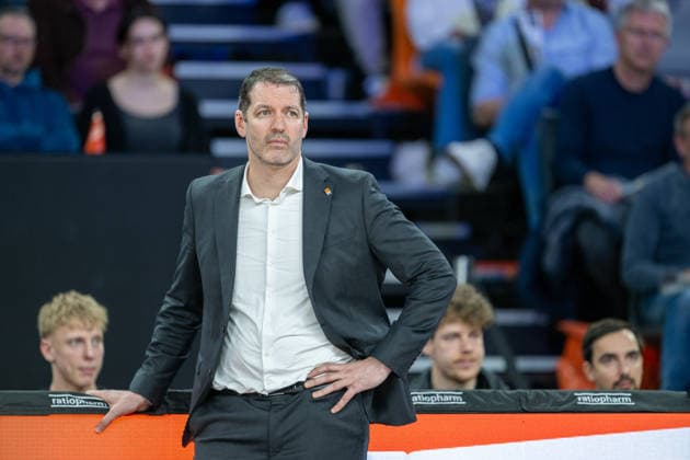 Ty Harrelson ratiopharm ulm, Head Coach , GER, ratiopharm Ulm vs MHP Riesen Ludwigsburg, Basketball Bundesliga, easycredit BBL, 22 Matchday, Season 2025 2026, 06 03 2026, GER, ratiopharm Ulm vs MHP Riesen Ludwigsburg, Basketball Bundesliga, easycredit BBL, 22 Matchday, Season 2025 2026, 06 03 2026 New Ulm Copyright: xEibner-Pressefoto SaschaxWaltherx EP_EER