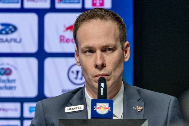 Tyler Haskins Head Coach, Grizzlys Wolfsburg at the post-match press conference Portrait Portrait GER, EHC Red Bull Muenchen vs Grizzlys Wolfsburg, Ice Hockey, DEL, Matchday 49, Season 2025 2026, 06 03 2026 GER, EHC Red Bull Muenchen vs Grizzlys Wolfsburg, Ice Hockey, DEL, Matchday 49, Season 2025 2026, 06 03 2026 Muenchen Copyright: xEibner-Pressefoto FranzxFeinerx EP_HFR
