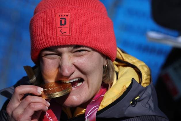 Milano Cortina 2026 Paralympic Winter Games Para Alpine Skiing Downhill Anna Lena Forster wins gold in the womens Para Alpine Skiing Downhill at Milano Cortina 2026 Paralympic Winter Games on 07 03 2026 Copyright: xBEAUTIFULxSPORTS MarcusxHartmannx