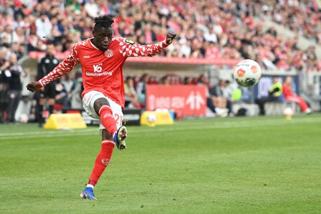 Danny DA COSTA MZ Aktion, Einzelaktion 1 FSV Mainz 05 MZ VfB Stuttgart S 2 2 Fussball 1 Bundesliga Saison 2025 2026, 25 Spieltag, Spieltag25, matchday25, am 07 03 2026, MEWA Arena Mainz DFL regulations prohibit any use of photographs as image sequences and or quasi video Â