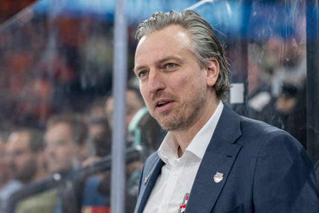 Max Kaltenhauser Co Coach, EHC Red Bull Muenchen Portrait Portraet GER, EHC Red Bull Muenchen vs Loewen Frankfurt, Ice Hockey, DEL, 50 Matchday, Season 2025 2026, 08 03 2026 GER, EHC Red Bull Muenchen vs Loewen Frankfurt, Ice Hockey, DEL, 50 Matchday, Season 2025 2026, 08 03 2026 Muenchen Copyright: xEibner-Pressefoto FranzxFeinerx EP_HFR