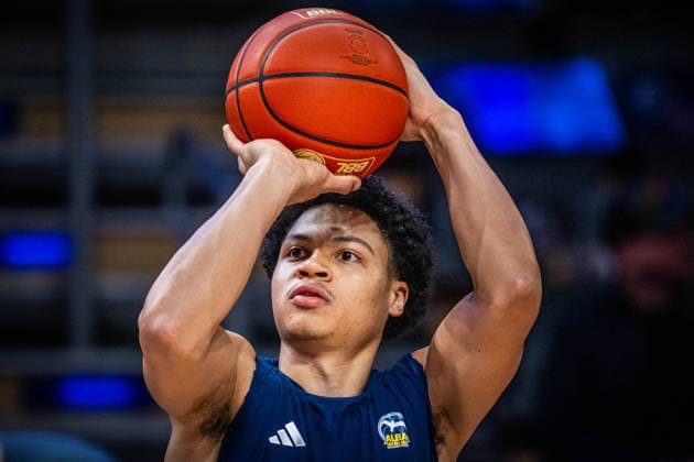 Basketball Berlin 08 03 2026 Season 2025 2026 EasyCredit BBL 1 Bundesliga Men, Men Alba Berlin Fitness First Würzburg Baskets Jack Kayil Alba Berlin, No 07