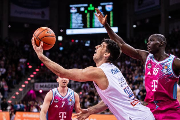 easyCredit Basketball Bundesliga, Telekom Baskets Bonn vs Syntainics MBC, 08 03 2026 Jure Planinic Syntainics MBC 44 artistic easyCredit Basketball Bundesliga, Telekom Baskets Bonn vs Syntainics MBC, 08 03 2026, Telekom Dome Bonn Copyright: xBEAUTIFULxSPORTS Derixx