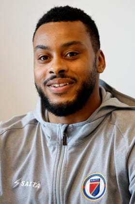 Weißenthurm, Germany, 10 03 2026 FC Cosmos Koblenz Interview with goalkeeper Josue DUVERGER FC Cosmos Koblenz in the offices of FC Cosmos Koblenz in Weißenthurm The goalkeeper of the Oberliga club is also the goalkeeper of the Haiti national football team and will represent his country at the FIFA World Cup in the USA