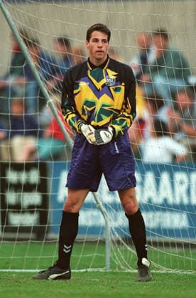 Denmark V Scotland, B International Friendly, Länderspiel, Nationalmannschaft Thomas Sorensen of Denmark in action during the B International Friendly match between Denmark and Scotland at Nykobing Falser Stadium on April 23, 1996 in Nykobing Falster, Denmark. Nykobing Falster Nykobing Falser Stadium Denmark Denmark Copyright: xAllstarxPicturexLibraryxLtdx