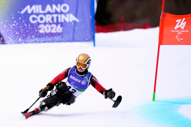 FORSTER Anna Lena Team GER 1 PLatz Ski Alpine Giant Slalom sitting women in Cortina Paralympic Winter Games 2026 Cortina Milano on 12 03 2026 in Cortina Copyright: xLacixPerenyix
