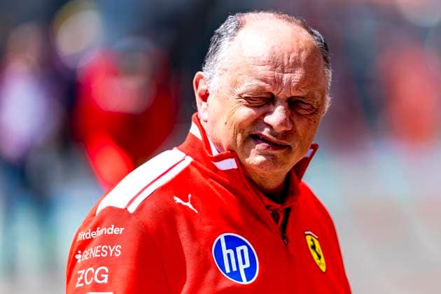 Formula 1, Ferrari team boss Frederic Vasseur hospitalised, archive pictures