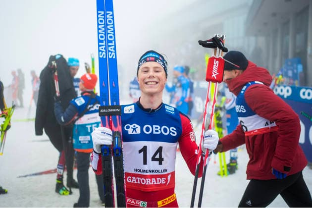 Holmenkollen Ski Festival 2025 Oslo 20260314 Einar Hedegart takes first place in the 50 km classic cross country skiing in the World Cup in Holmenkollen on Saturday Photo Terje Pedersen NTB Oslo Norway EDITORIAL USE ONLY RESTRICTED USE FOR BETTING COMPANIES  Copyright: xTerjexPedersenx xNTBx