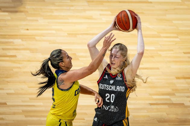 Basketball Villeurbanne 14 03 2026 Wommen™s Basketball World Cup 2026 Qualifying Tournament Colombia COL Germany GER Frida Bühner Germany, No 20