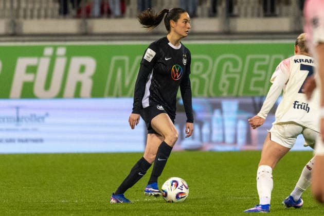 Germany, Google Pixel Womens Bundesliga, Season 2025 2026, Matchday 20, AOK Stadion, VfL Wolfsburg vs Bayer 04 Leverkusen, Dijkstra Caitlin VfL Wolfsburg, 3 Copyright: xMichellexLukax